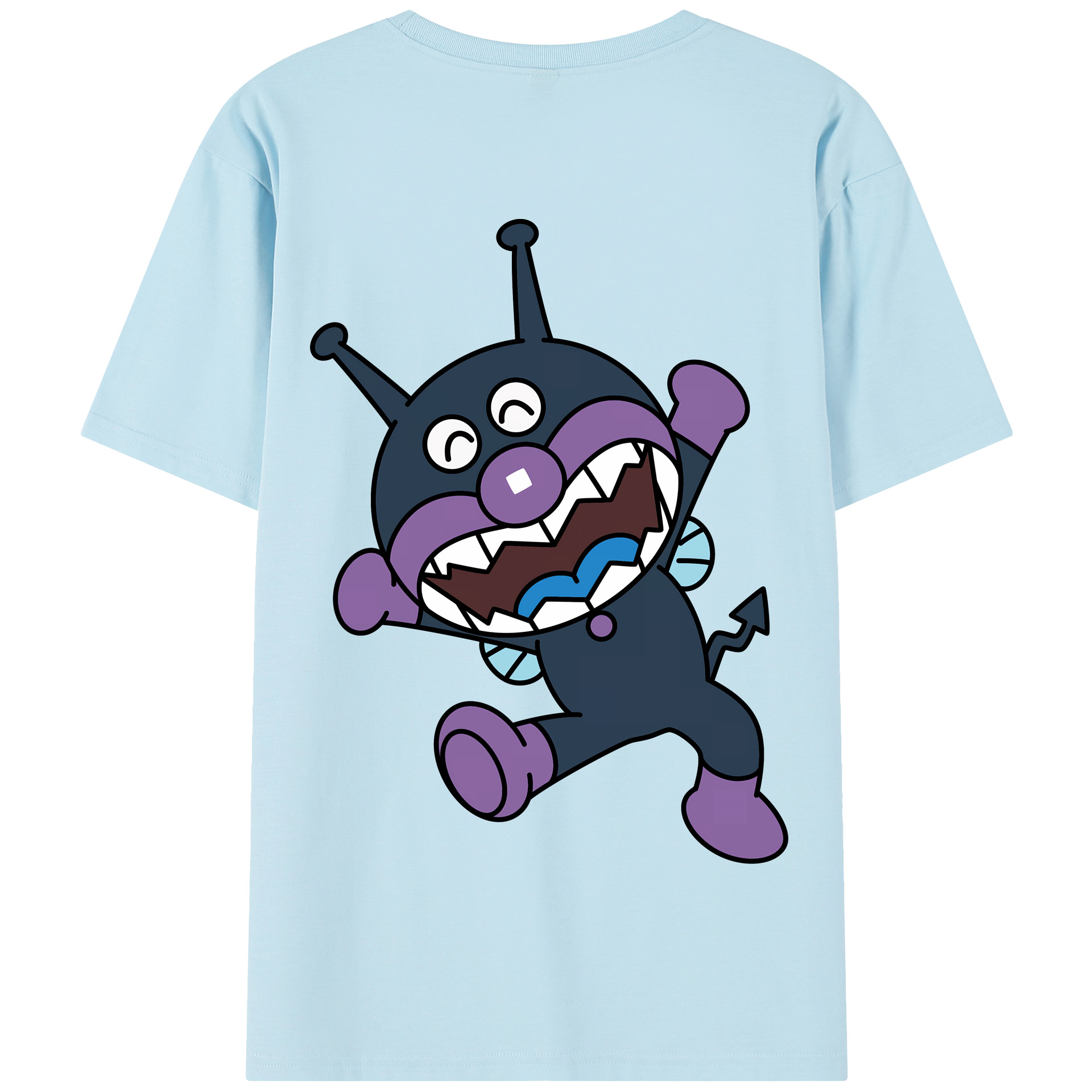 （画像用） アンパンマン Anpanman 綿100％半袖Tシャツ（背面プリント）
